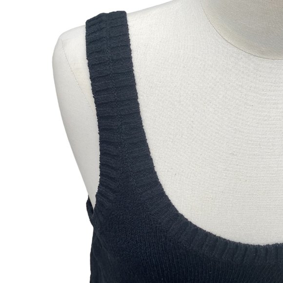 Madewell Minton Double Scoop Neck Boho Festival Neutral Knit Sweater Tank Top-S - Picture 2 of 15